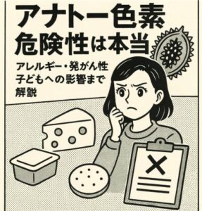 アナトー色素 危険性は本当？アレルギー・発がん性・子どもへの影響まで解説