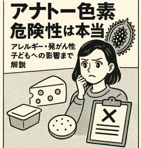 アナトー色素 危険性は本当?アレルギー・発がん性・子どもへの影響まで解説