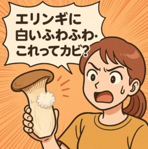 エリンギに白いふわふわ…これってカビ？食べても大丈夫？見分け方と保存のコツを解説！