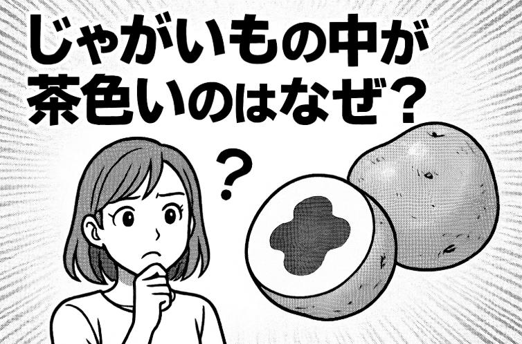 じゃがいもの中が茶色いのはなぜ？腐ってる？食べても大丈夫？見分け方と対処法を解説！