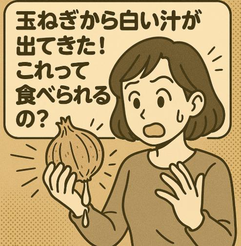 玉ねぎから白い汁が出てきた！これって食べられるの？正体と安全性を解説