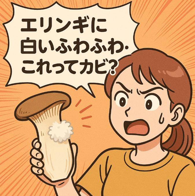 エリンギに白いふわふわ…これってカビ？食べても大丈夫？見分け方と保存のコツを解説！