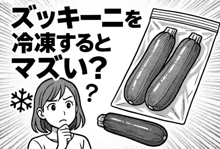 ズッキーニを冷凍するとまずい？その理由と美味しく冷凍保存するコツ