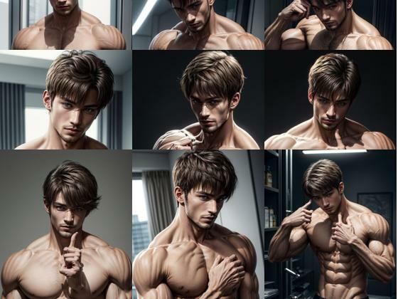 筋肉は正義のために❤-くりの森イラスト・CG集