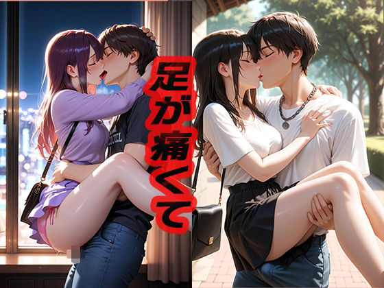 足が痛くて 〜助けてくれたから、これくらいはね〜❤-ニッチッチイラスト・CG集