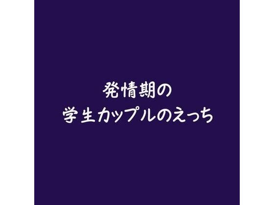 発情期の学生カップルのえっち❤-ああ着衣