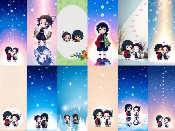 ぎゆしの冬のスマホ壁紙❤-Drops Box Collection全年齢向け